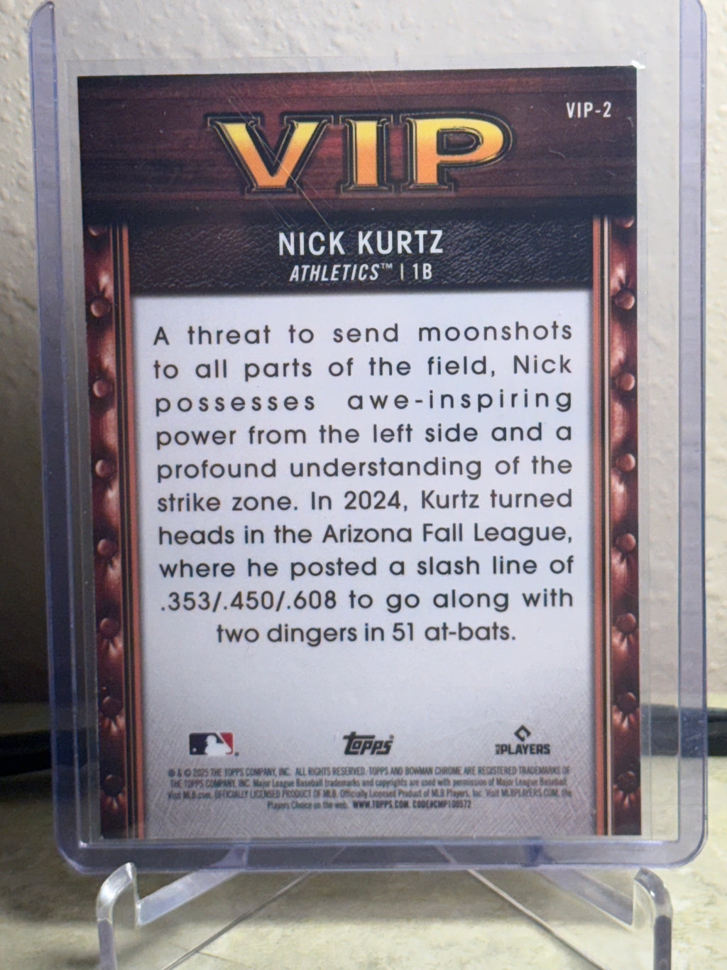 Nick Kurtz 2025 Bowman VIP-2